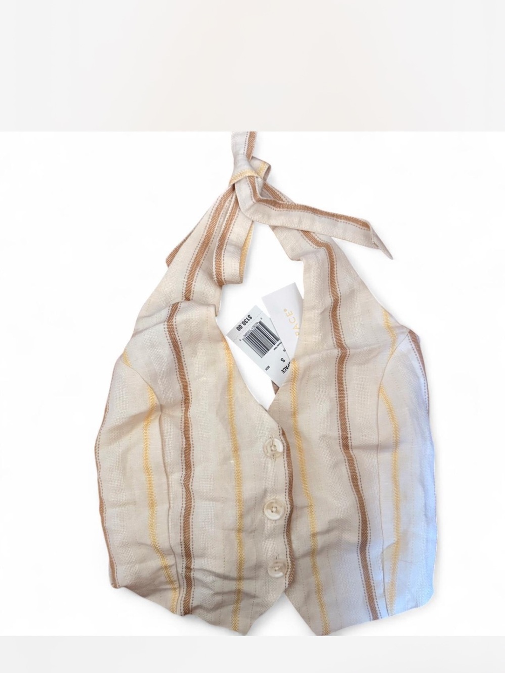 L*Space Beach House Linen-Blend Vest - Picture 3 of 3